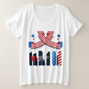 Camiseta Patriot 9-11 Day Plus Size