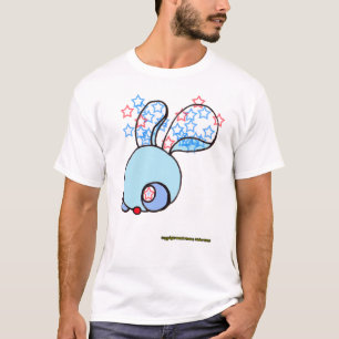 Camiseta Patriot Bunny en un blanco