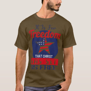 Camiseta Patriot Christ Nos Libera De La Libertad