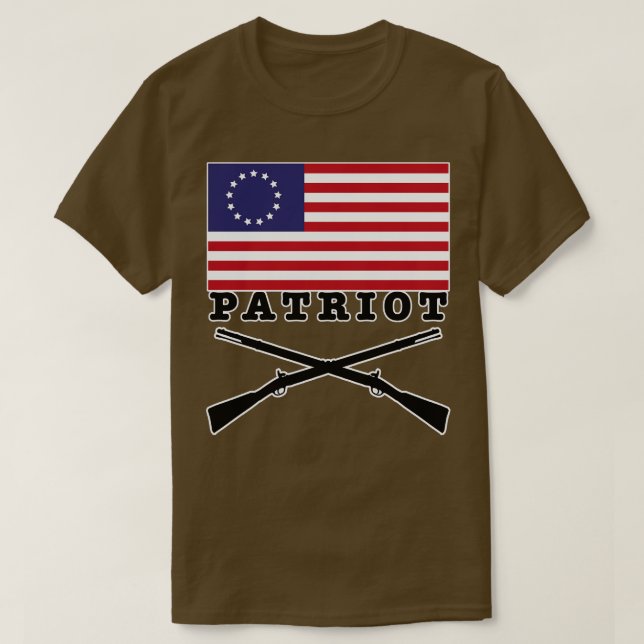 Camiseta Patriot (impresión pequeña) (Diseño del anverso)