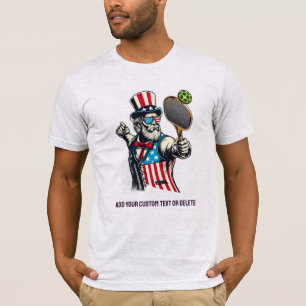 Camiseta Patriot Jugando Pickleball Pickleballer Bandera US
