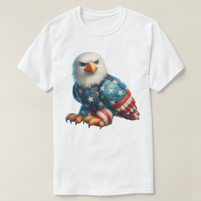 Camiseta Patriot Patchwork Art (Diseño del anverso)