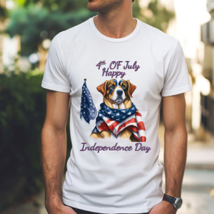 Camiseta "Patriot Pup" en el Día de la Independencia de las