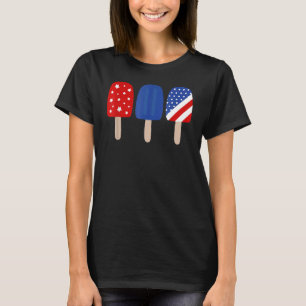 Camiseta Patriot Red White Blue Popsicle 4 De Julio