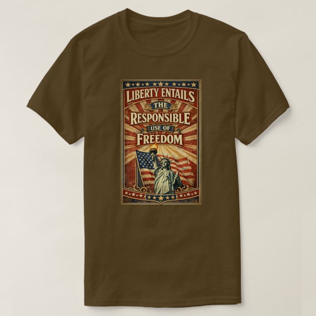 Camiseta Patriota Americana (4) (Diseño del anverso)