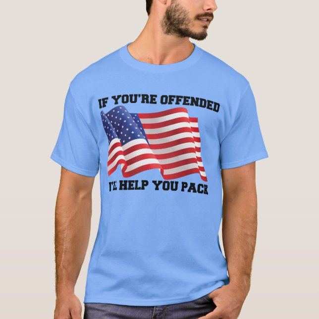 Camiseta patriota americano (Anverso)