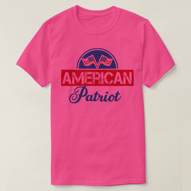 Camiseta Patriota americano (Diseño del anverso)