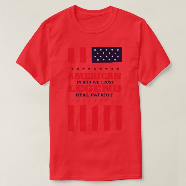 Camiseta Patriota americano (Diseño del anverso)