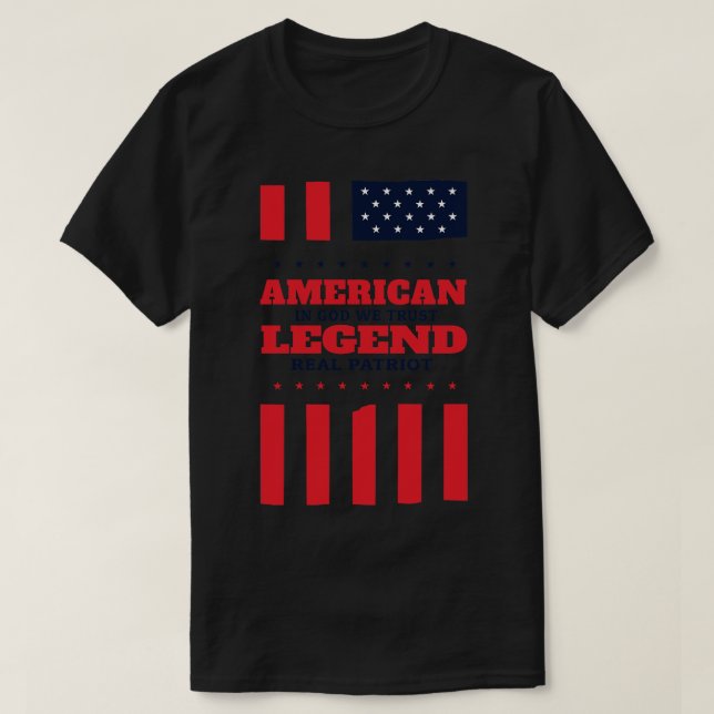 Camiseta Patriota americano (Diseño del anverso)