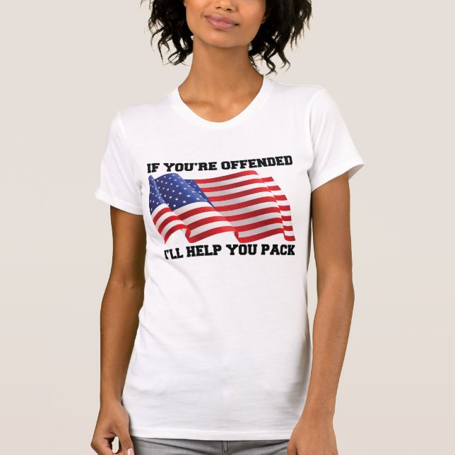 Camiseta patriota americano (Anverso)