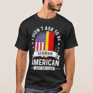 Camiseta Patriota americano alemán crece bandera del humor