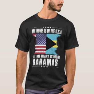 Camiseta Patriota bahameño-norteamericano crece orgulloso d