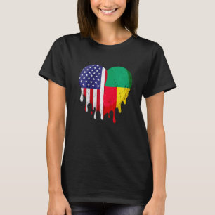 Camiseta Patriota Beninés Americano Crecía País Derritiéndo