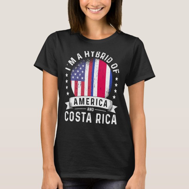 Camiseta Patriota costarricense crece humor en bandera (Anverso)