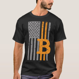 Camiseta Patriota de cripto de la bandera de los Estados Un