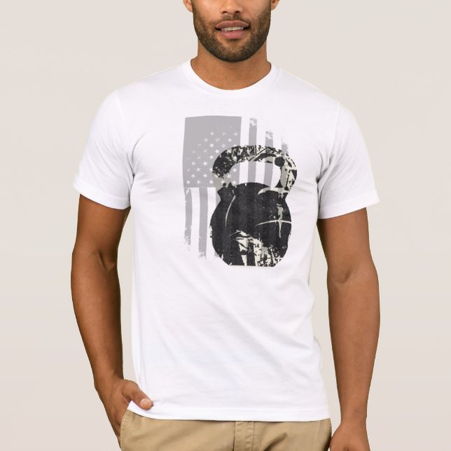 Camiseta Patriota de Kettlebell (Anverso)