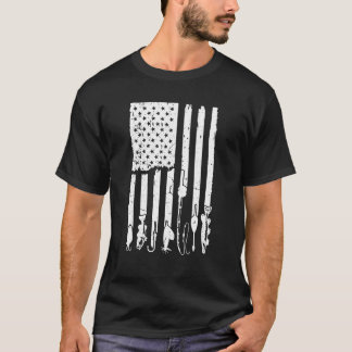 Camiseta Patriota de la bandera de los Estados Unidos en la
