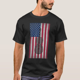 Camiseta Patriota de la bandera estadounidense de Cello el