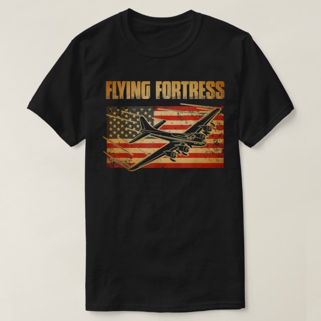 Camiseta Patriota de la bandera estadounidense de la Fortal (Diseño del anverso)