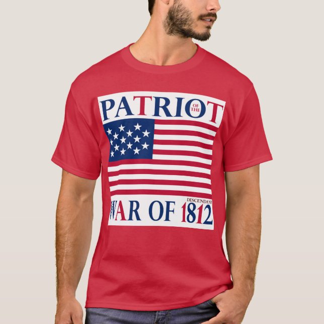 Camiseta Patriota de la Guerra de 1812- Descendente (Anverso)