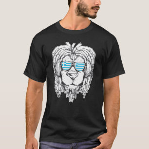 Camiseta Patriota de León de la Bandera de Grecia