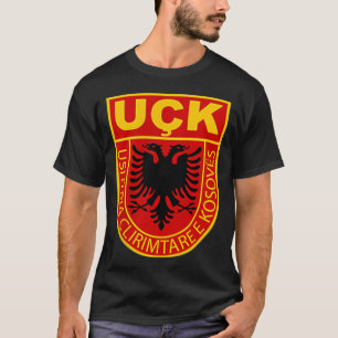 Camiseta patriota del ejército albanés de kosovo uck uqk