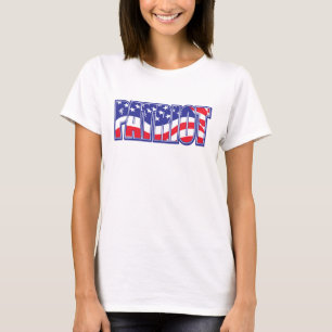Camiseta Patriota en la bandera de los Estados Unidos