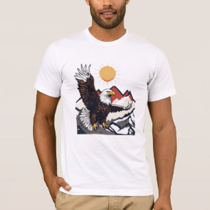 Camiseta Patriota estadounidense Bald Eagle Tee