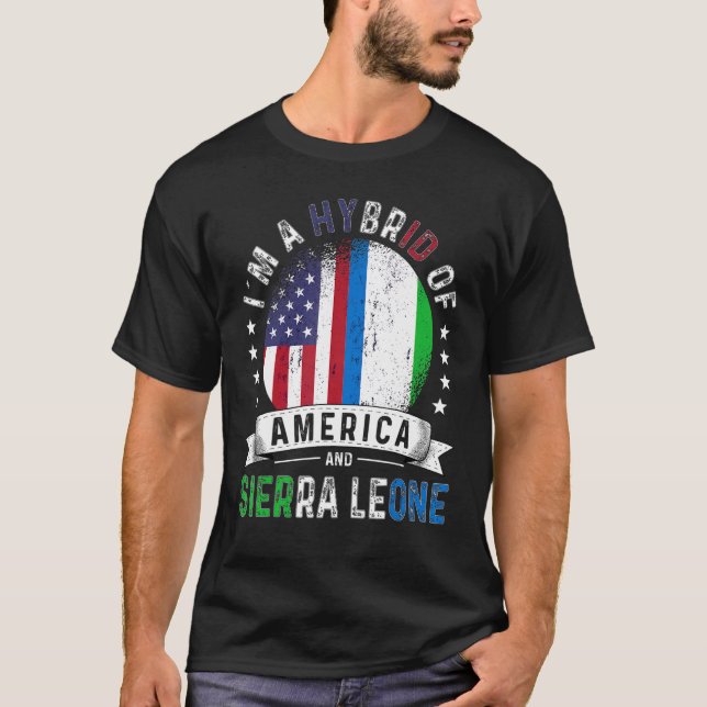 Camiseta Patriota estadounidense Bandera de Sierra Leona No (Anverso)