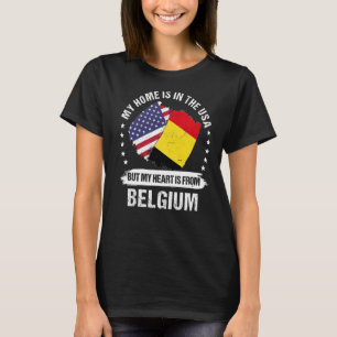 Camiseta Patriota estadounidense Bélgica Bandera Roo belga 
