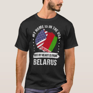 Camiseta Patriota estadounidense Bielorrusia Bandera Americ