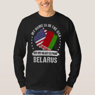 Camiseta Patriota estadounidense Bielorrusia Bandera Americ