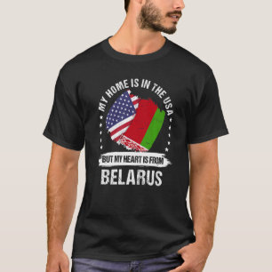 Camiseta Patriota estadounidense Bielorrusia Bandera Americ