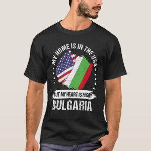Camiseta Patriota estadounidense Bulgaria Bandera Búlgara E