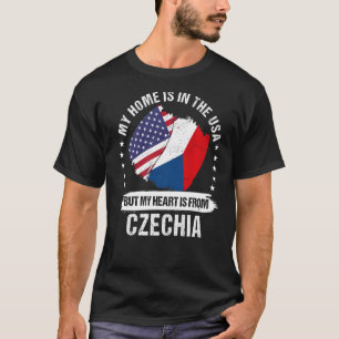 Camiseta Patriota estadounidense Checoslovaquia Bandera Roo