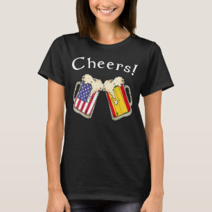 Camiseta Patriota Estadounidense Español Cultiva País Salud