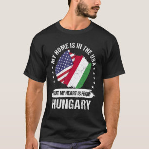 Camiseta Patriota estadounidense Hungría Bandera Estadounid