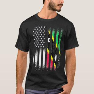 Camiseta Patriota estadounidense kitano-nevisiano cultivó b