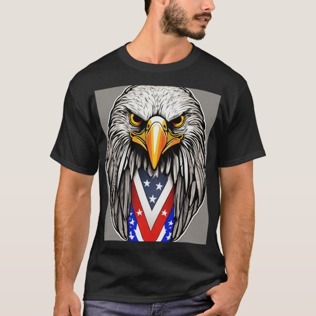Camiseta Patriota estadounidense Pegatina Oval: Orgullo del (Anverso)