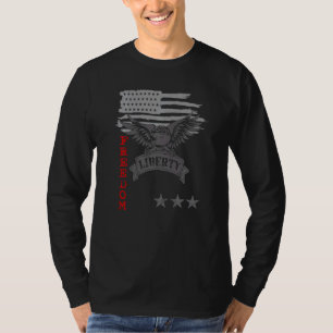 Camiseta Patriota estadounidense por la libertad de águila