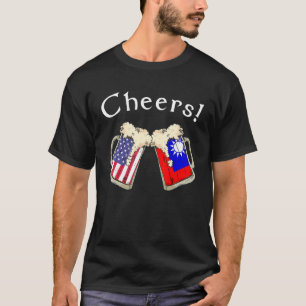 Camiseta Patriota Estadounidense Taiwanés Criado País Vitor