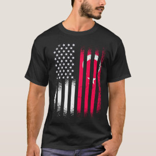 Camiseta Patriota estadounidense turco crece país Estados U