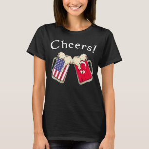Camiseta Patriota Estadounidense Turco Cultiva Cerveza En E