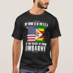 Camiseta Patriota estadounidense zimbabuense crece orgullos