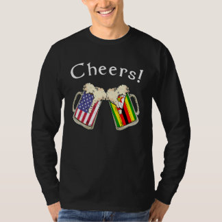 Camiseta Patriota Estadounidense Zimbabuense Criado País Ap