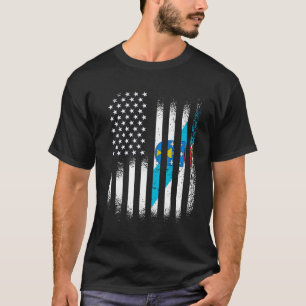 Camiseta Patriota gallego norteamericano crece su país Band