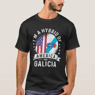 Camiseta Patriota gallego norteamericano Grown Flag Humor