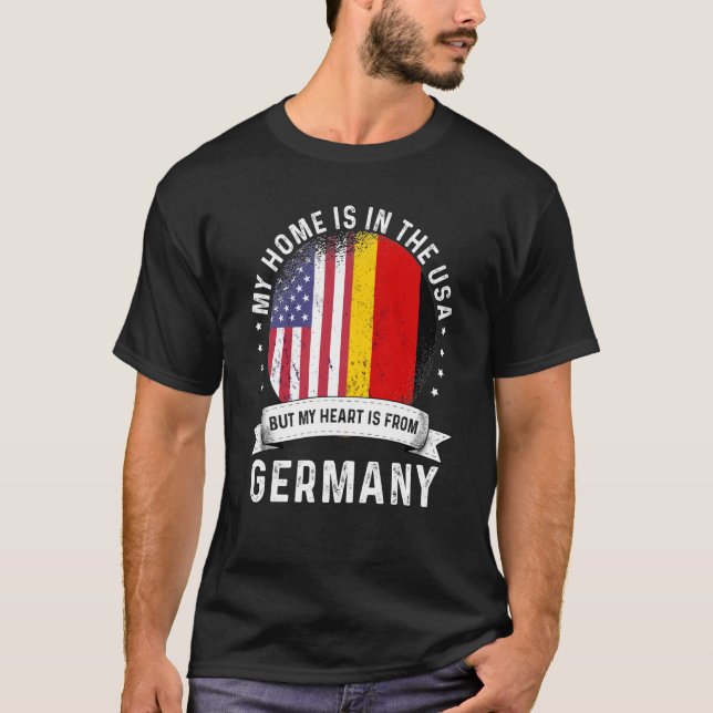 Camiseta Patriota germano-estadounidense se enorgullece de  (Anverso)