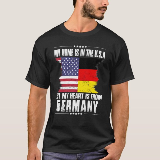 Camiseta Patriota germano-estadounidense se enorgullece de  (Anverso)