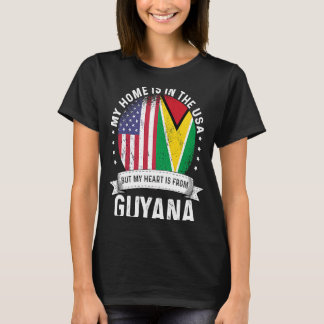 Camiseta Patriota Guayanés Estadounidense crece orgulloso h